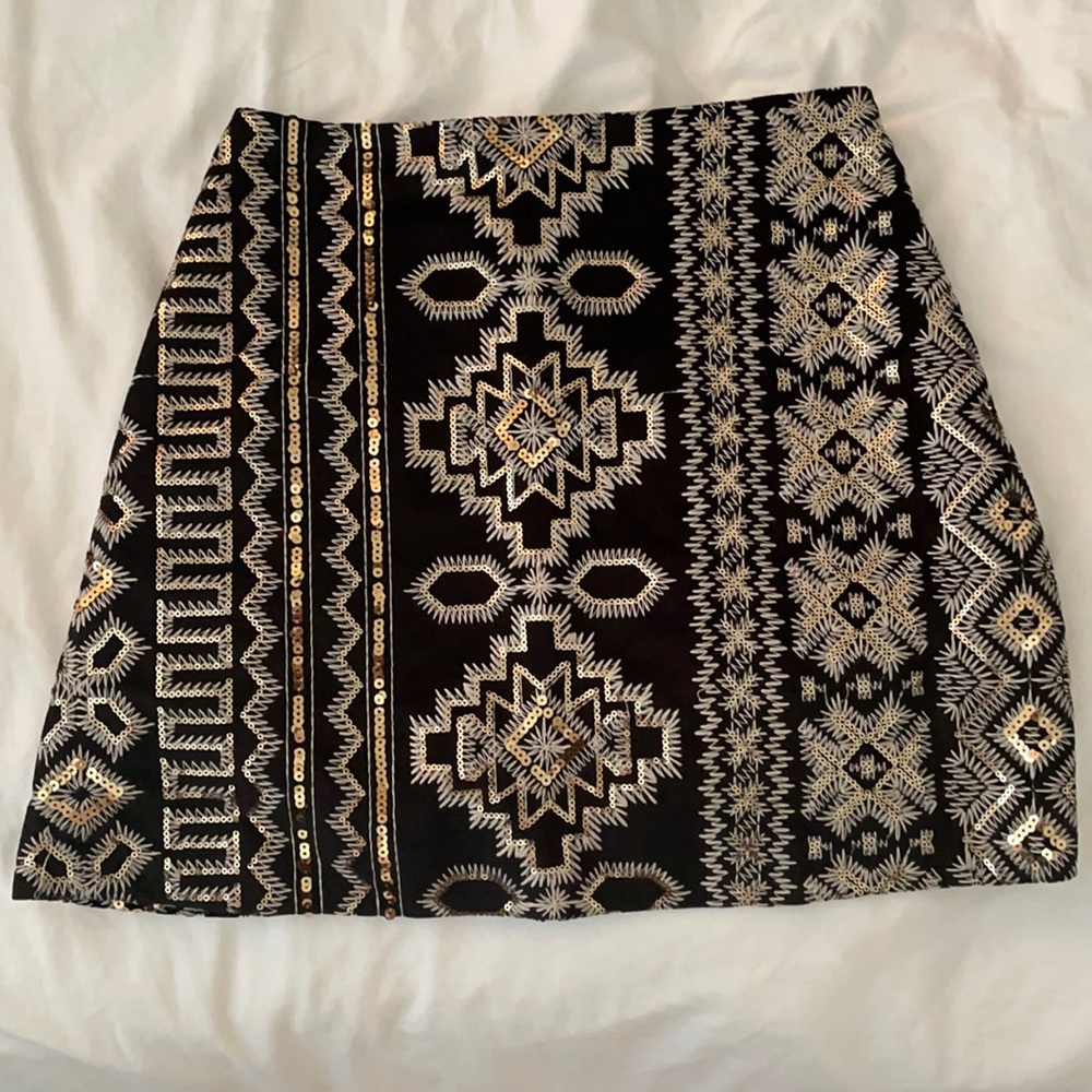 abercrombie and fitch sequin holiday skirt